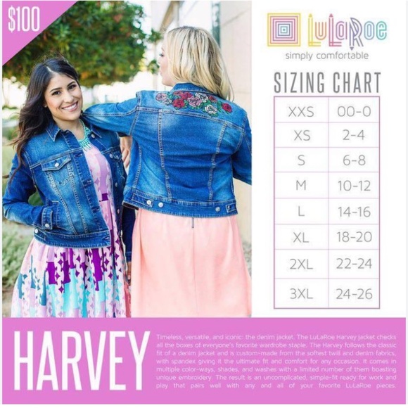 Gently Used - LulaRoe Harvey Embroidered Denim Jacket (L) - Picture 9 of 9